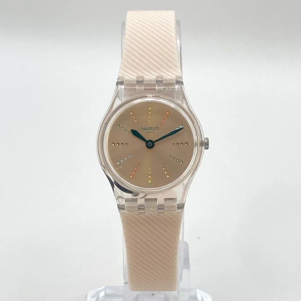 Swatch Quadretten Women's Watch 25mm Pastel Pink LK372 Swiss WR New Battery 8
